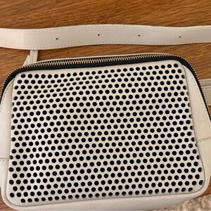 Kempton & Co Perforated Chalk Belt/Crossbody